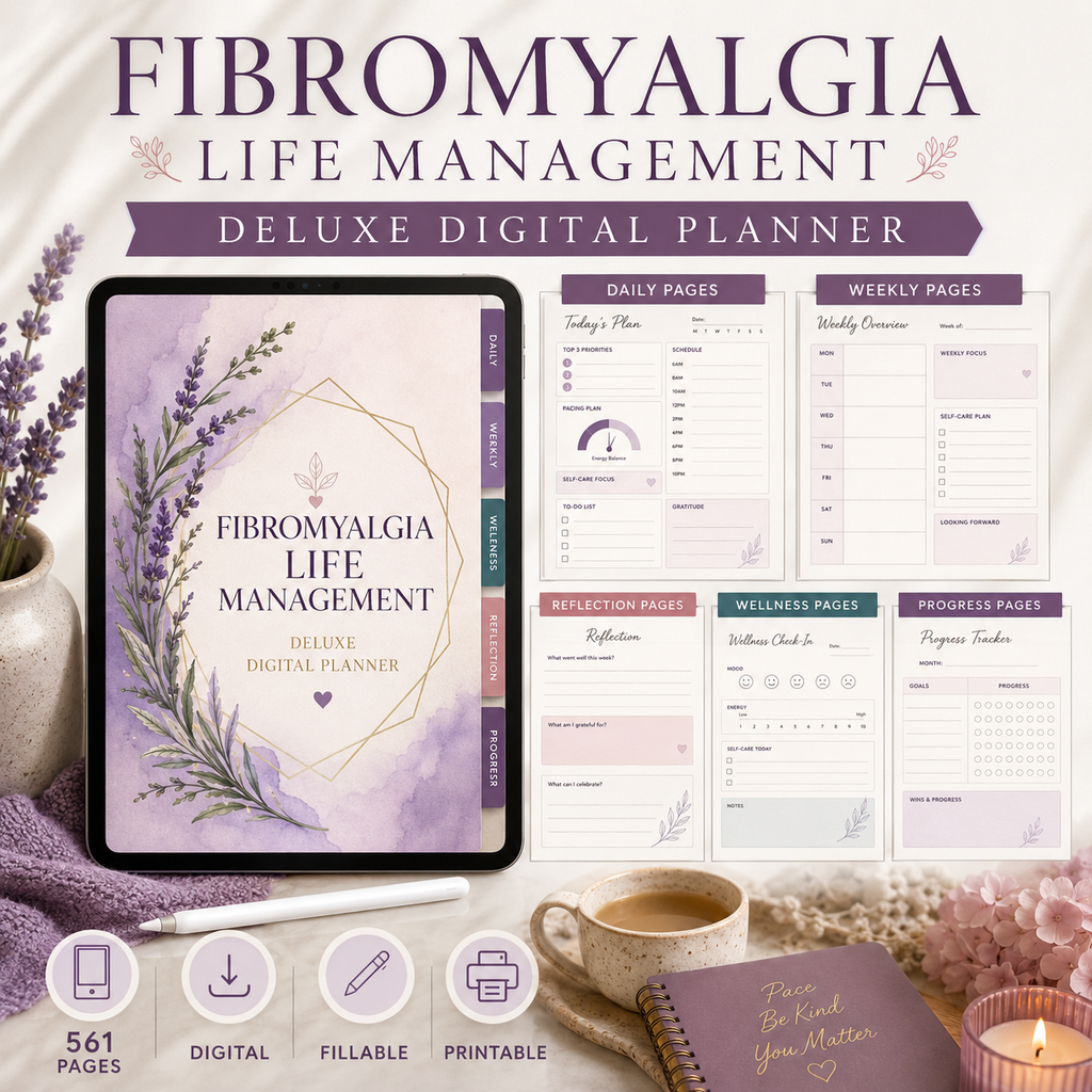 Fibromyalgia Life Management Deluxe Digital Planner — listing image 03