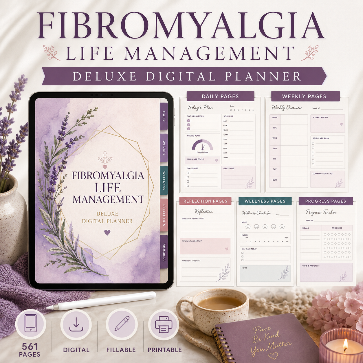 Fibromyalgia Life Management Deluxe Digital Planner — listing image 03