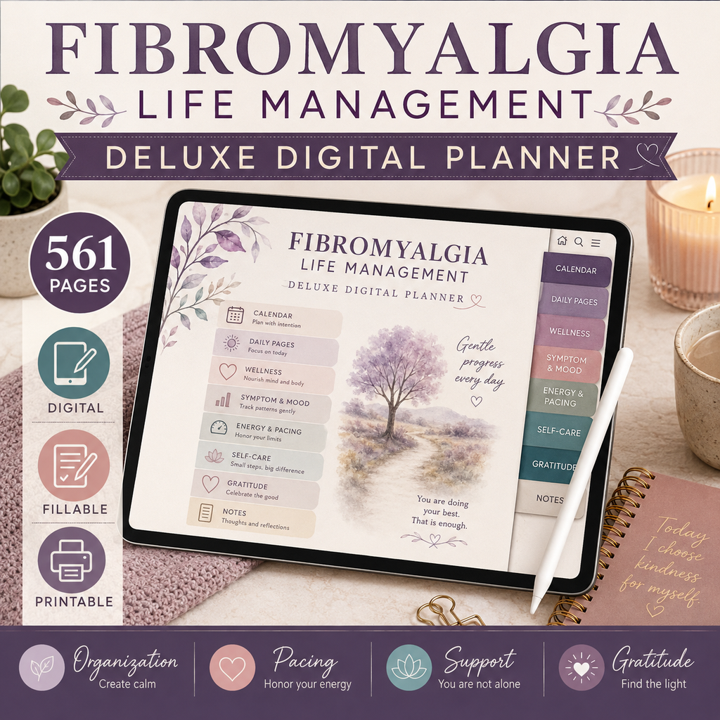 Fibromyalgia Life Management Deluxe Digital Planner — listing image 04