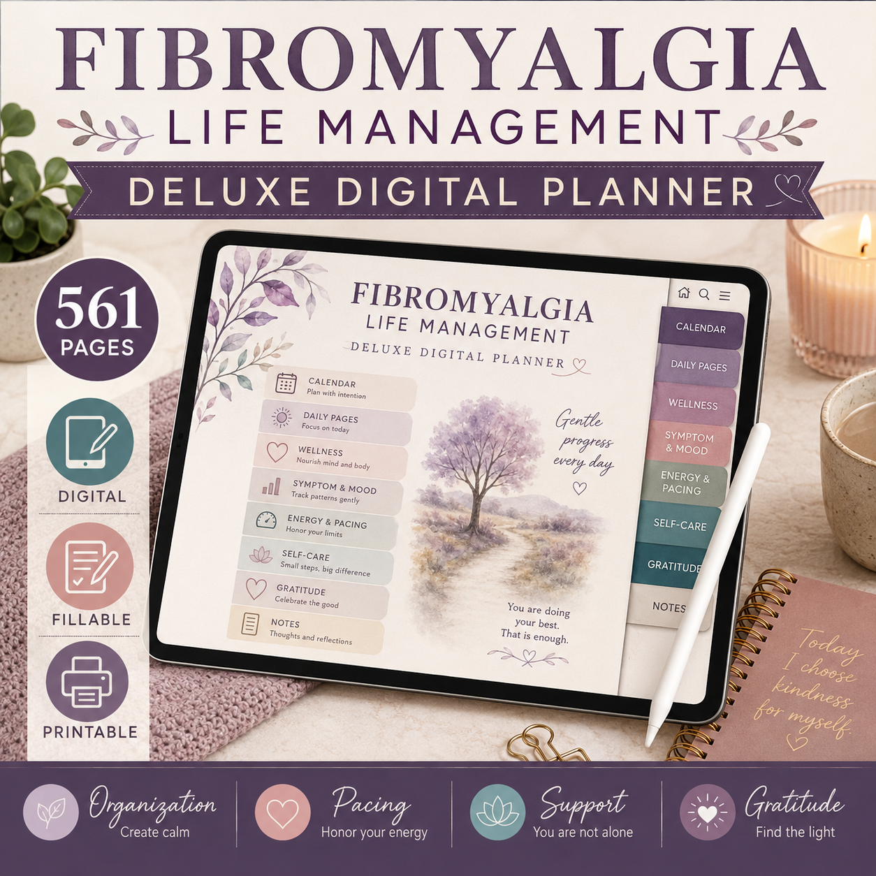 Fibromyalgia Life Management Deluxe Digital Planner — listing image 04