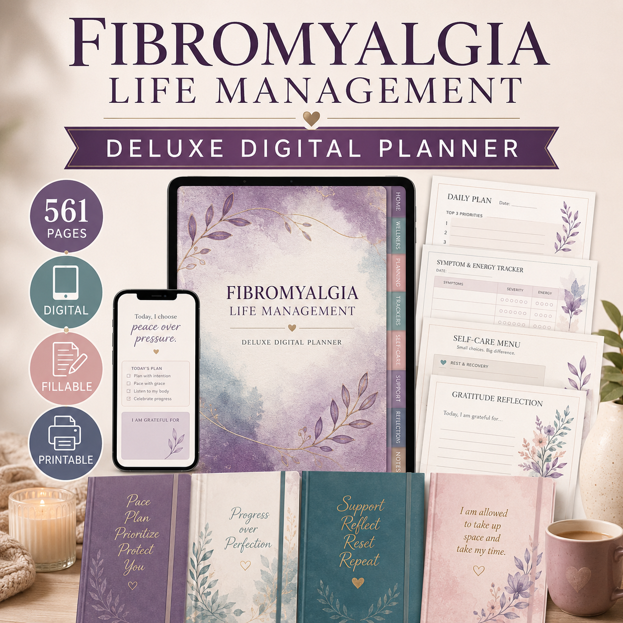 Fibromyalgia Life Management Deluxe Digital Planner — listing image 06