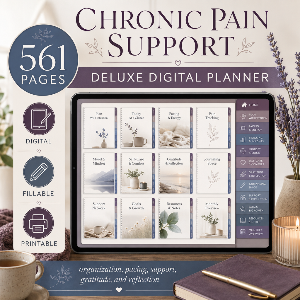 Chronic Pain Support Deluxe Digital Planner — listing image 02