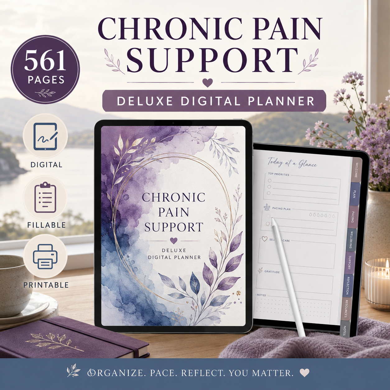 Chronic Pain Support Deluxe Digital Planner — listing image 10