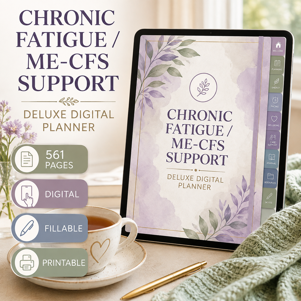 ME-CFS and Chronic Fatigue Support Deluxe Planner — listing image 05