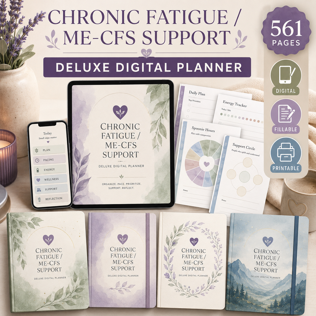 ME-CFS and Chronic Fatigue Support Deluxe Planner — listing image 06