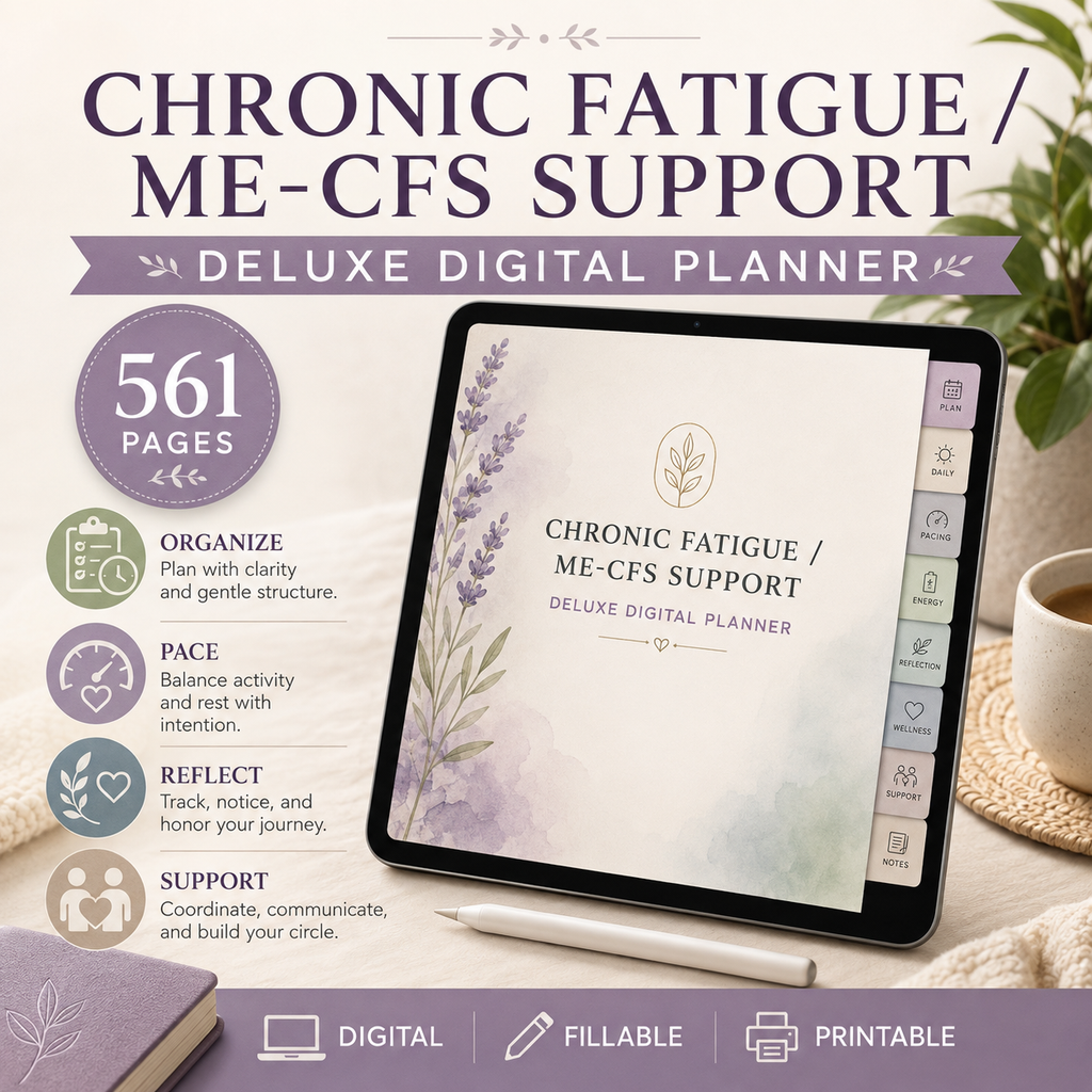 ME-CFS and Chronic Fatigue Support Deluxe Planner — listing image 07