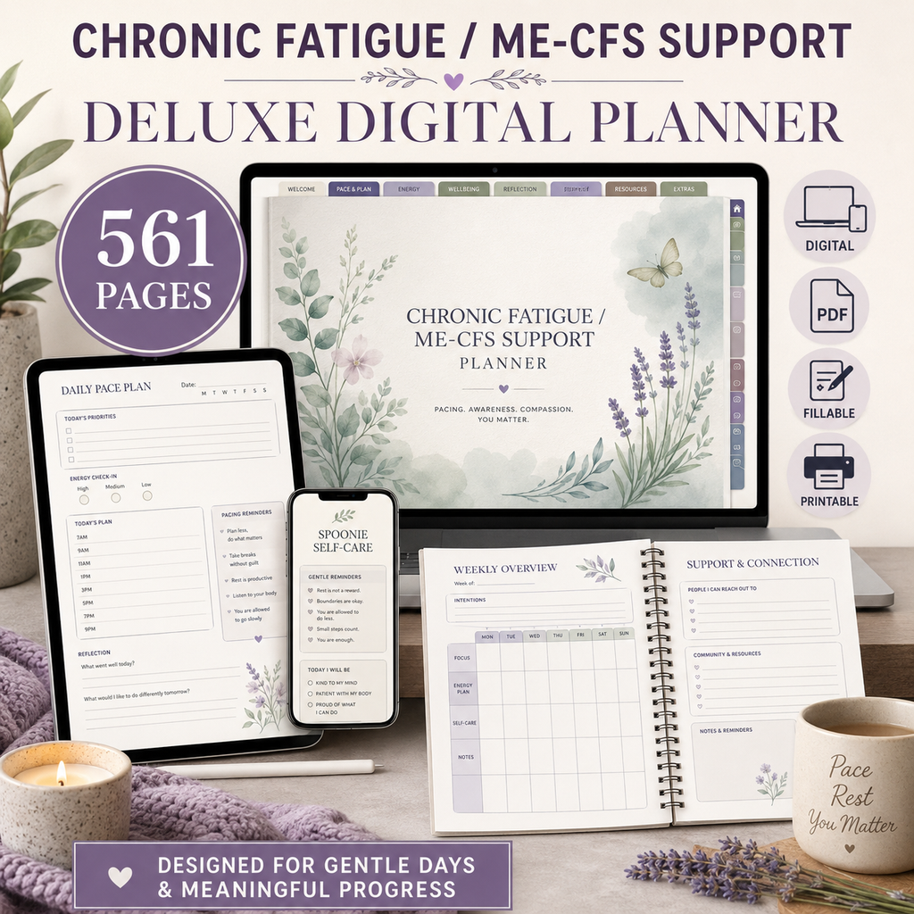 ME-CFS and Chronic Fatigue Support Deluxe Planner — listing image 09