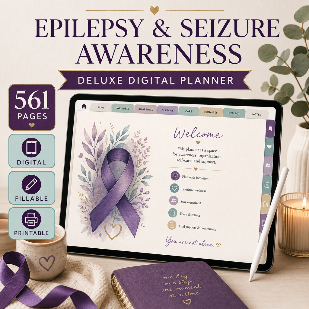 Epilepsy and Seizure Awareness Deluxe Digital Planner — listing image 04