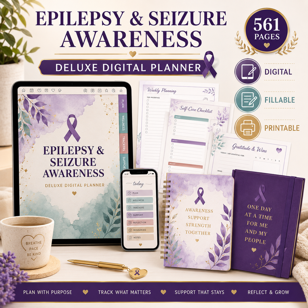 Epilepsy and Seizure Awareness Deluxe Digital Planner — listing image 06