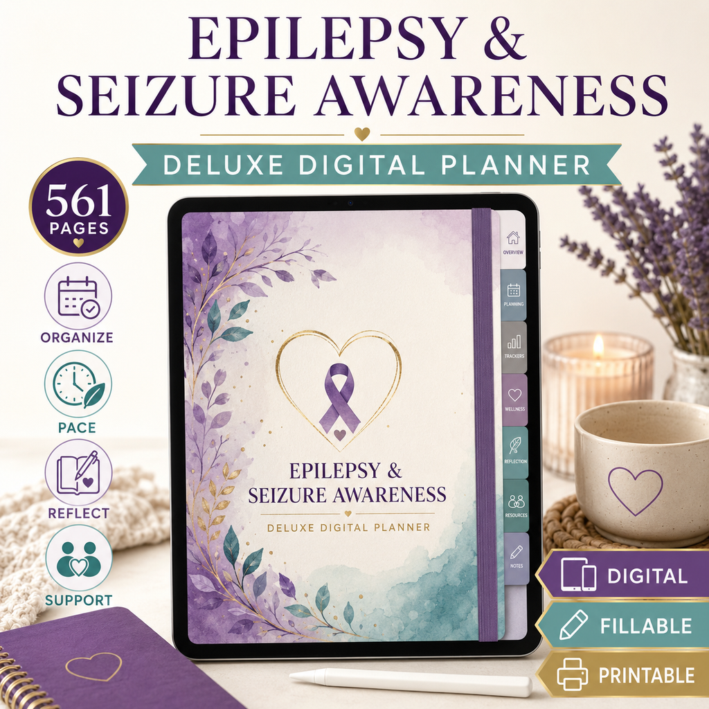 Epilepsy and Seizure Awareness Deluxe Digital Planner — listing image 07