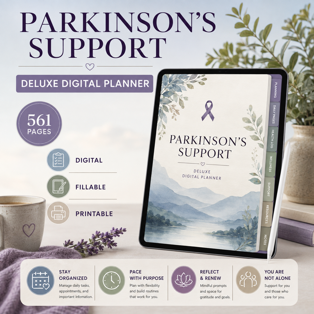 Parkinson's Support Deluxe Digital Planner — listing image 07