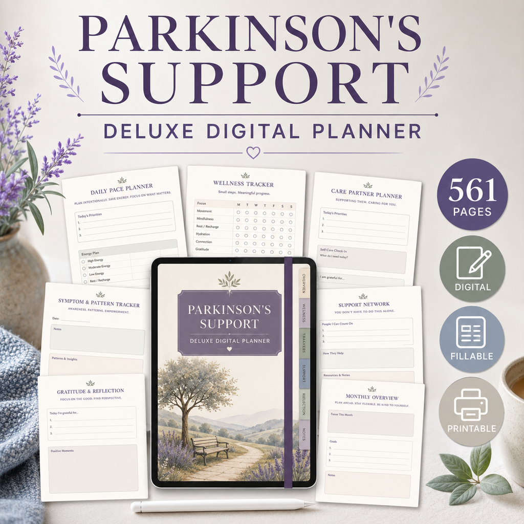 Parkinson's Support Deluxe Digital Planner — listing image 08