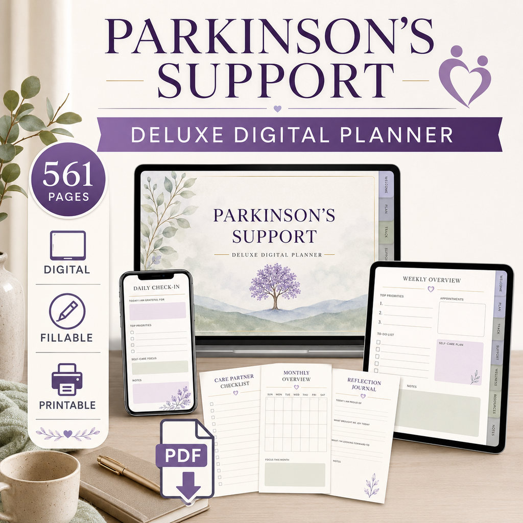 Parkinson's Support Deluxe Digital Planner — listing image 09