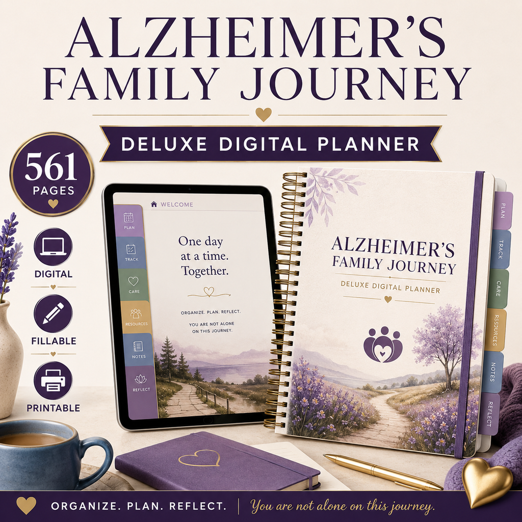 Alzheimer's Family Journey Deluxe Digital Planner — listing image 01