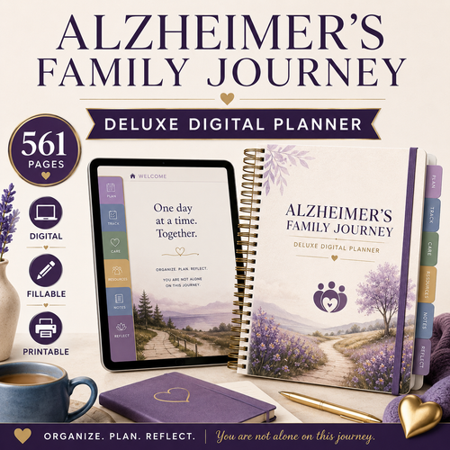 Alzheimer's Family Journey Deluxe Digital Planner — listing image 01