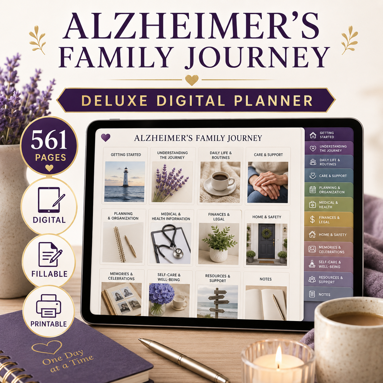 Alzheimer's Family Journey Deluxe Digital Planner — listing image 02