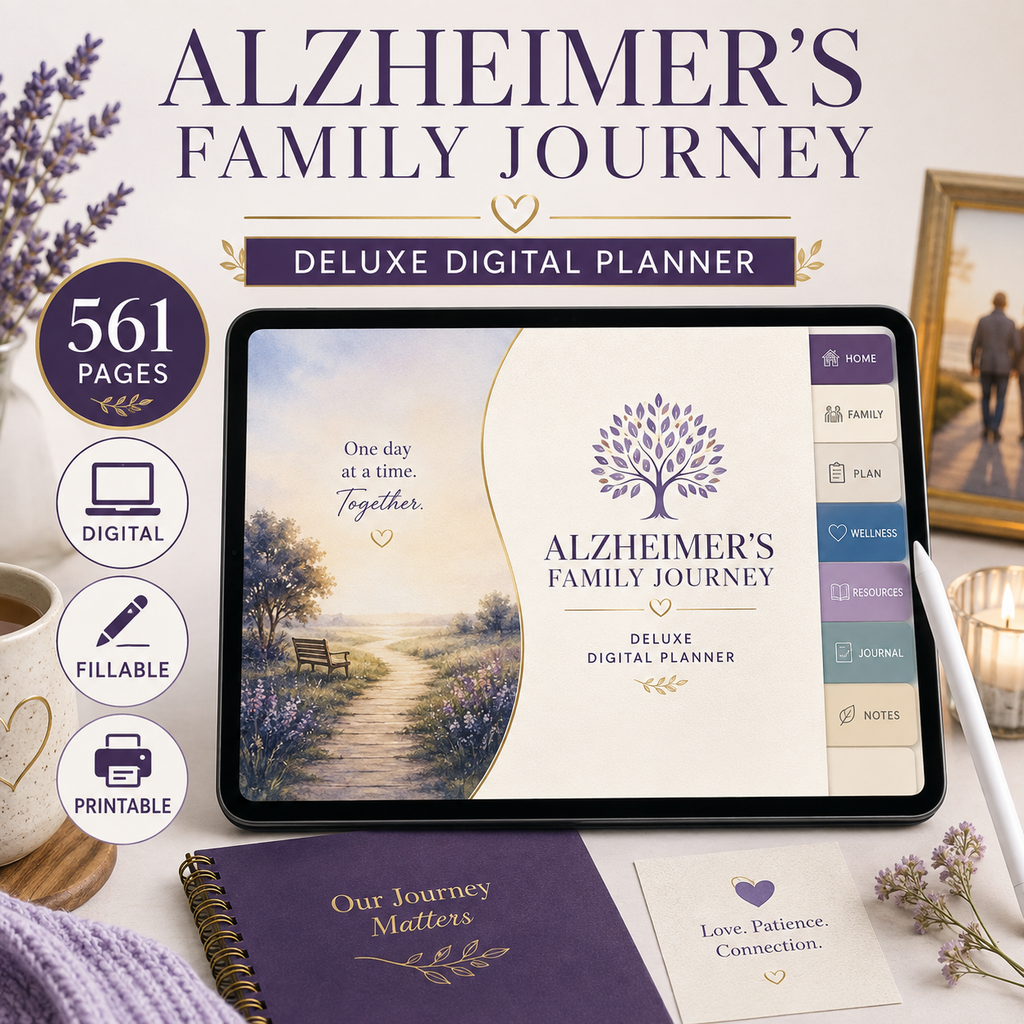 Alzheimer's Family Journey Deluxe Digital Planner — listing image 04