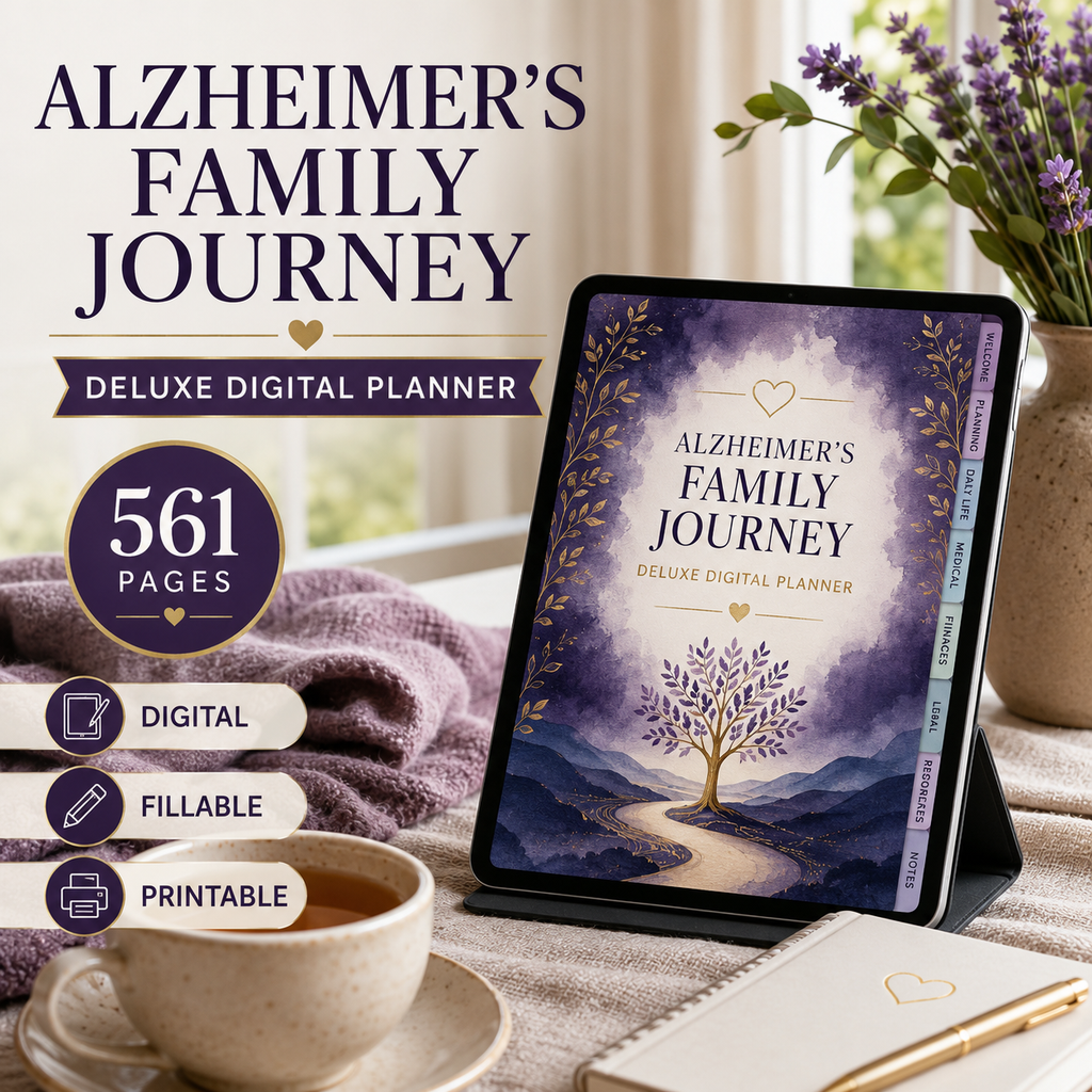 Alzheimer's Family Journey Deluxe Digital Planner — listing image 05
