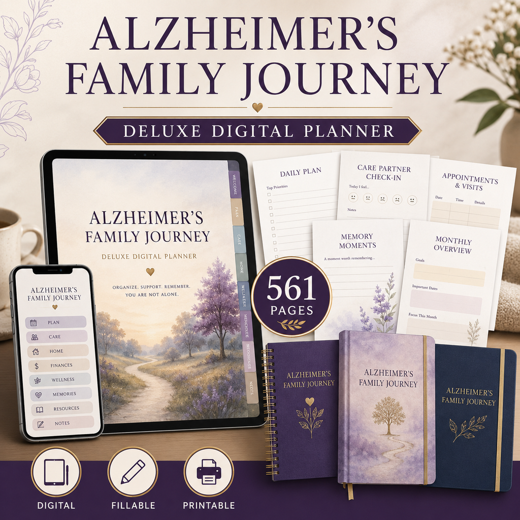 Alzheimer's Family Journey Deluxe Digital Planner — listing image 06