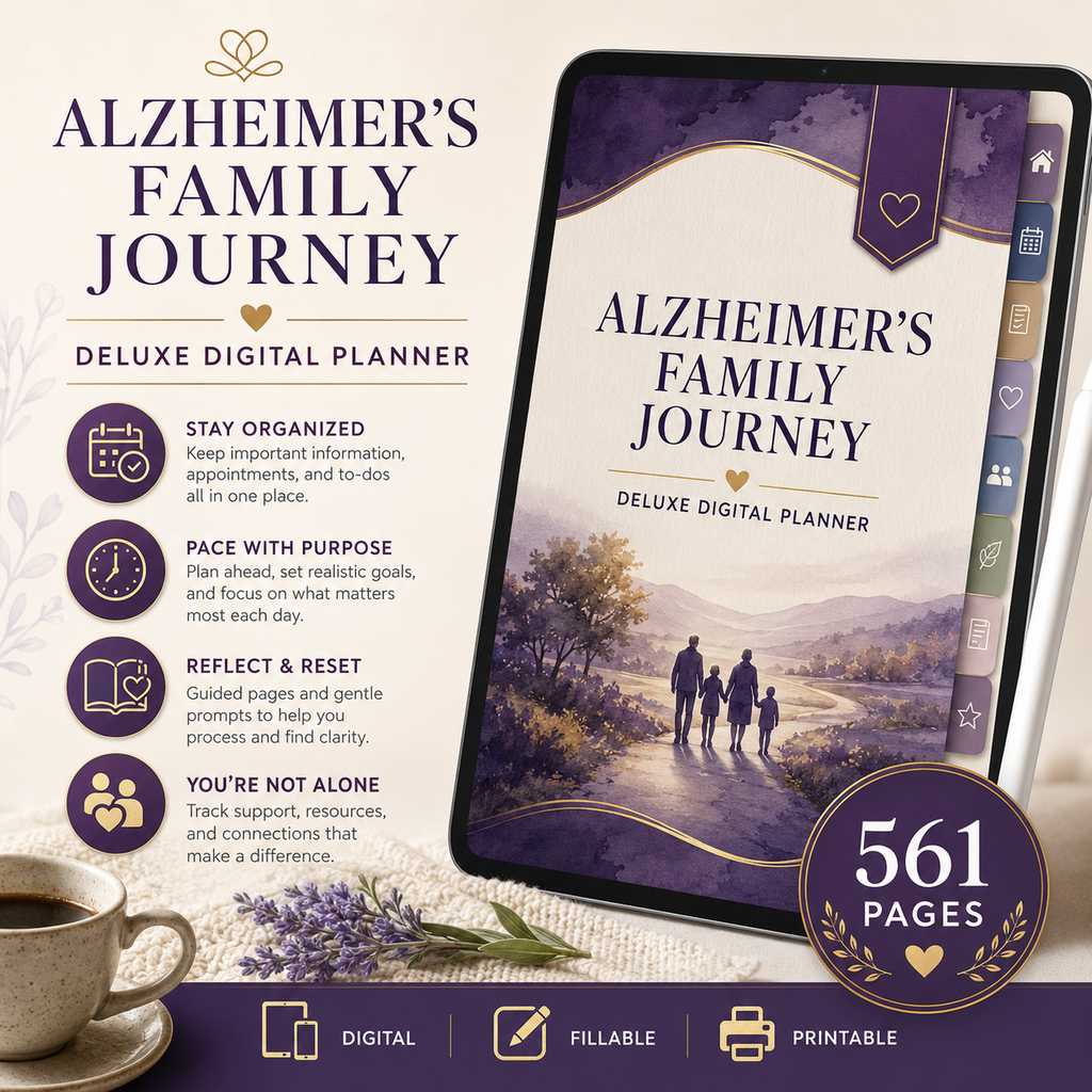 Alzheimer's Family Journey Deluxe Digital Planner — listing image 07