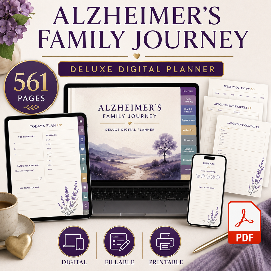 Alzheimer's Family Journey Deluxe Digital Planner — listing image 09