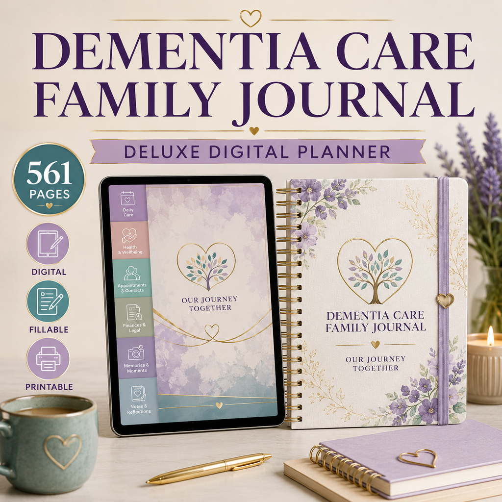 Dementia Care Family Journal and Deluxe Planner — listing image 01