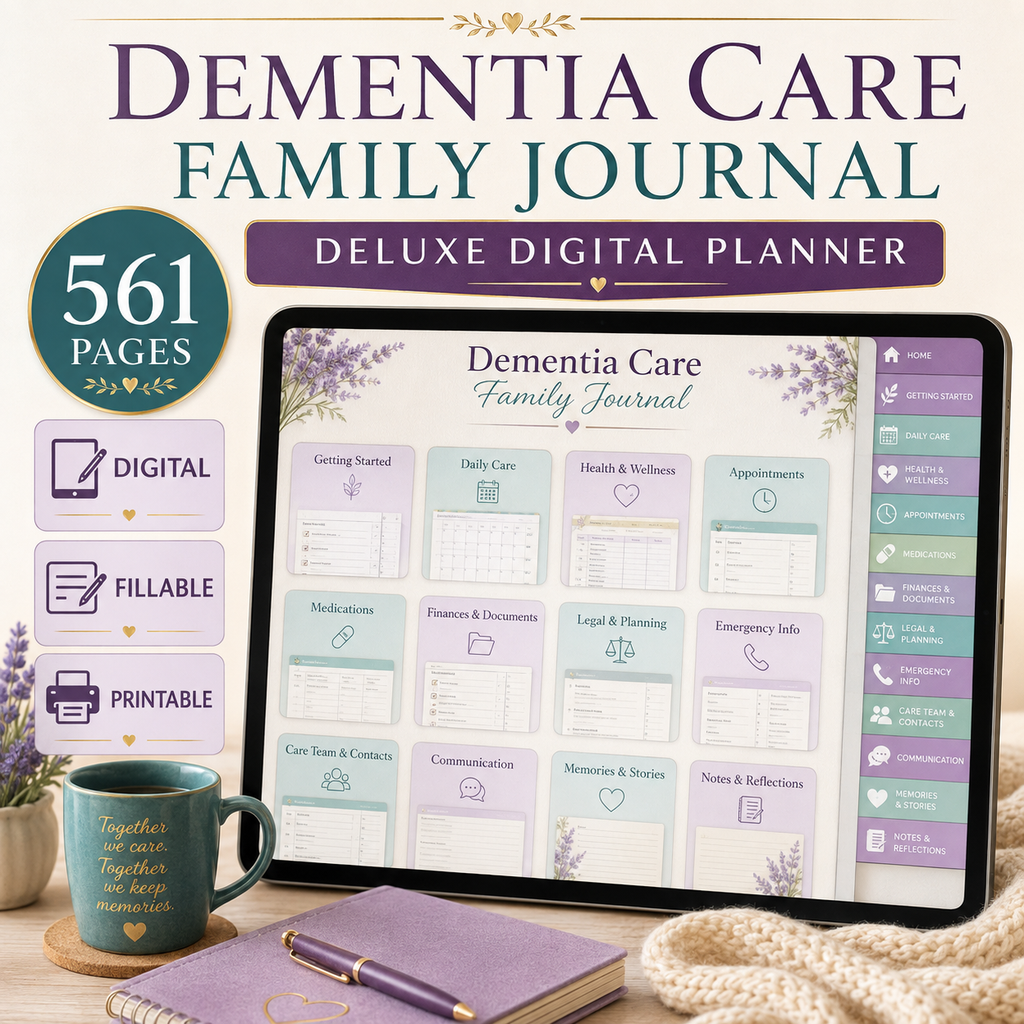 Dementia Care Family Journal and Deluxe Planner — listing image 02