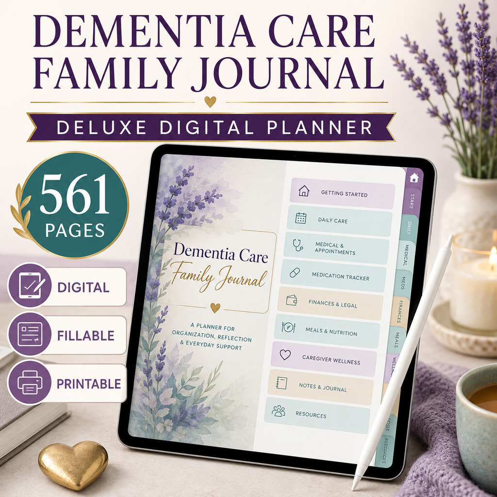 Dementia Care Family Journal and Deluxe Planner — listing image 04