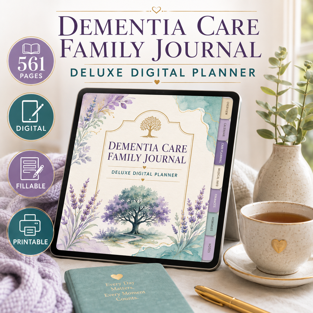 Dementia Care Family Journal and Deluxe Planner — listing image 05