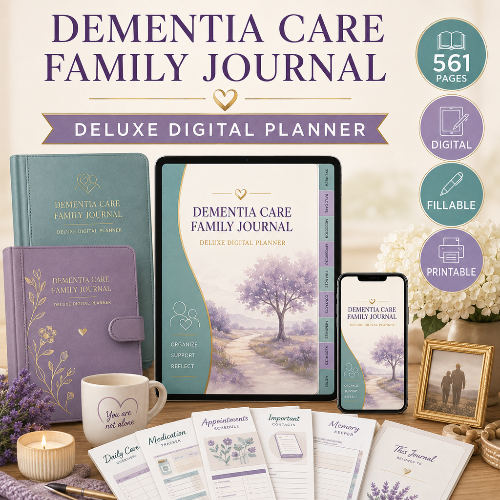 Dementia Care Family Journal and Deluxe Planner — listing image 06