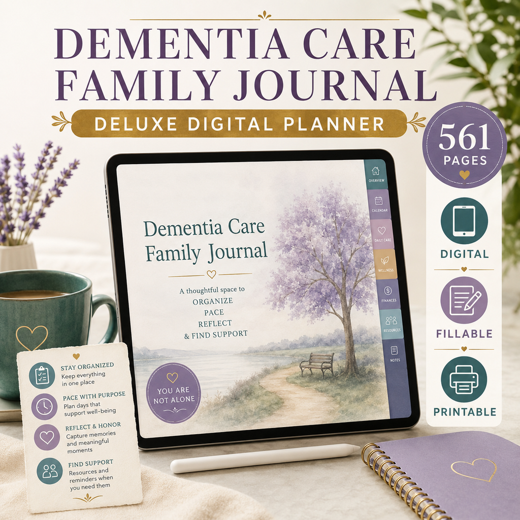 Dementia Care Family Journal and Deluxe Planner — listing image 07