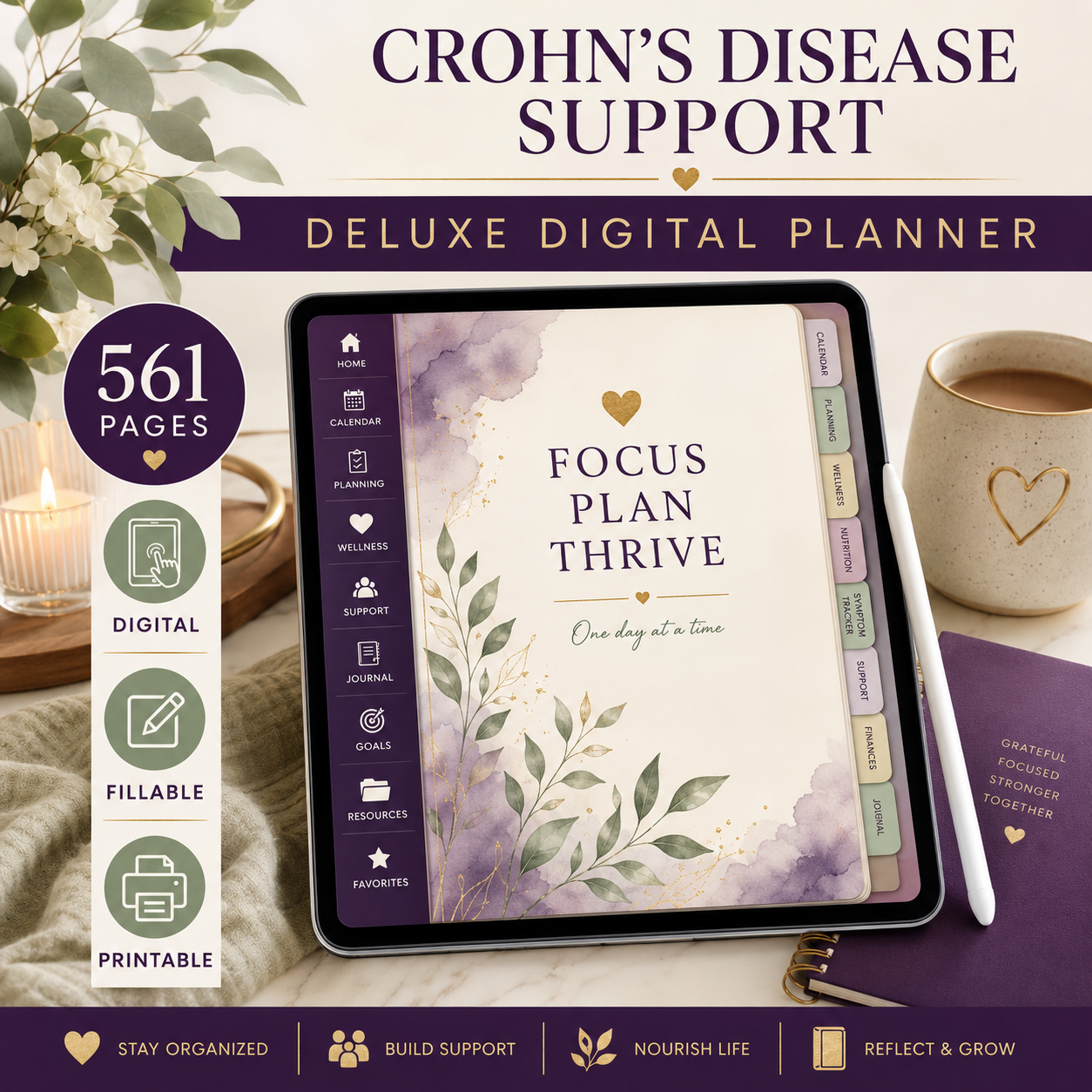 Crohn's Disease Support Deluxe Digital Planner — listing image 04