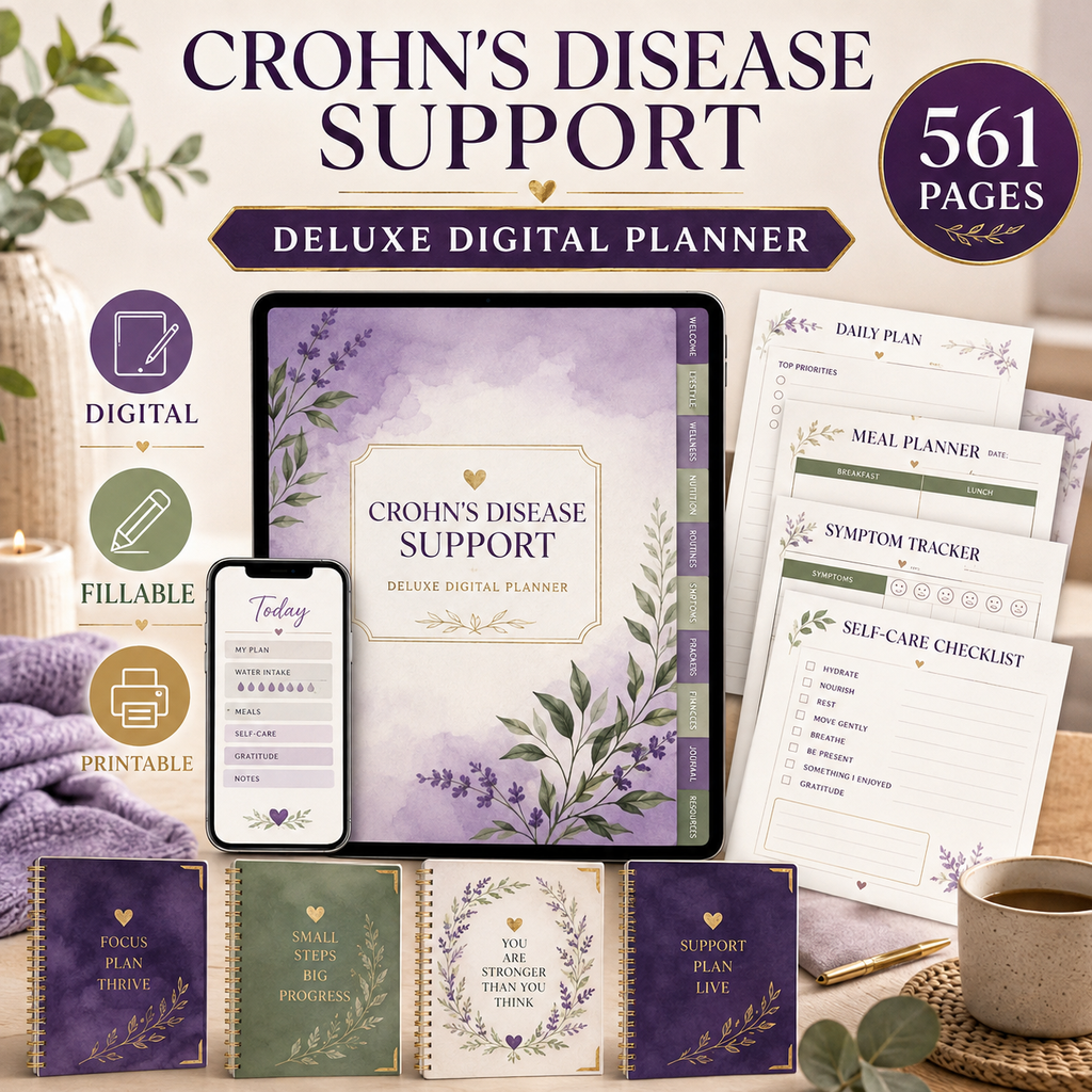 Crohn's Disease Support Deluxe Digital Planner — listing image 06