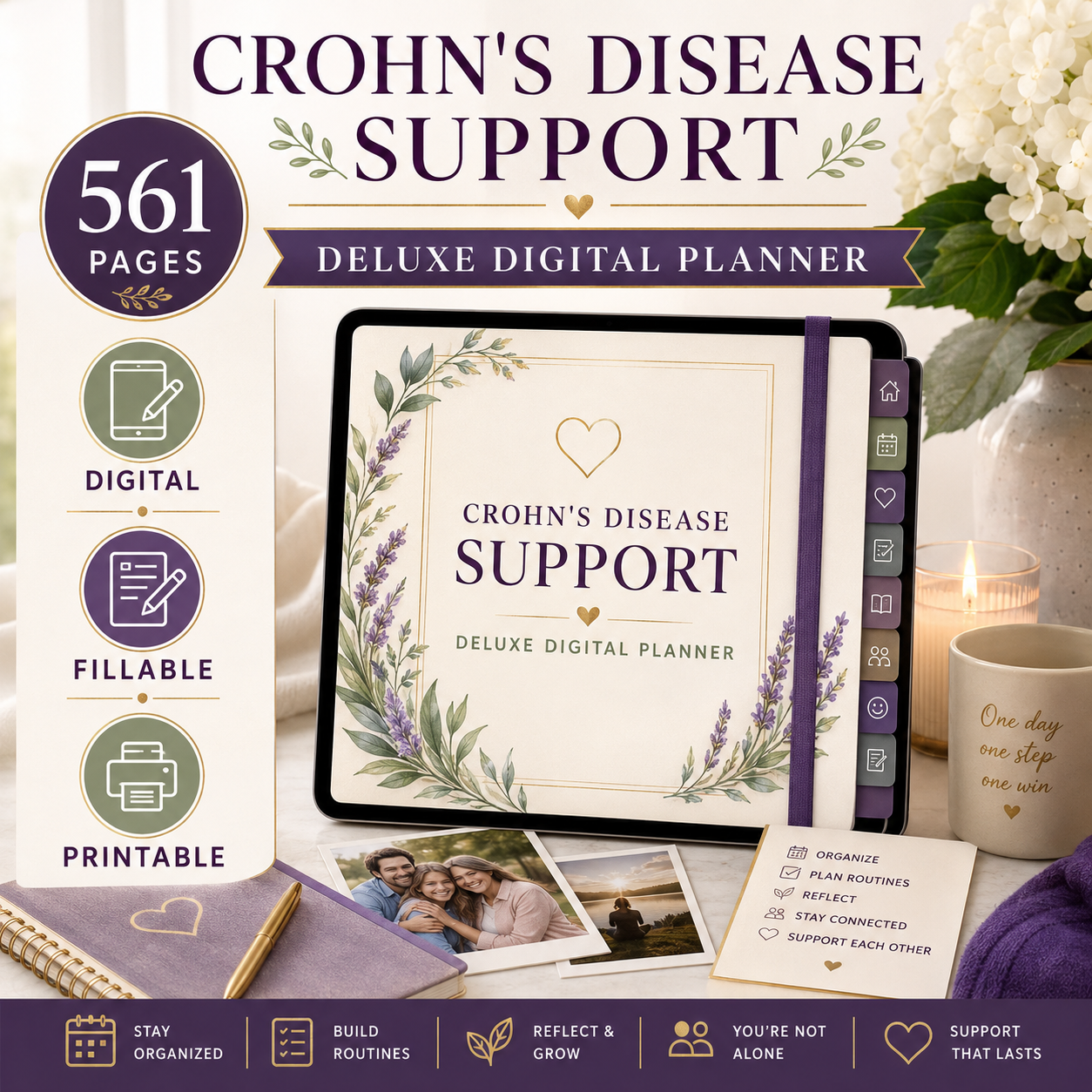 Crohn's Disease Support Deluxe Digital Planner — listing image 07