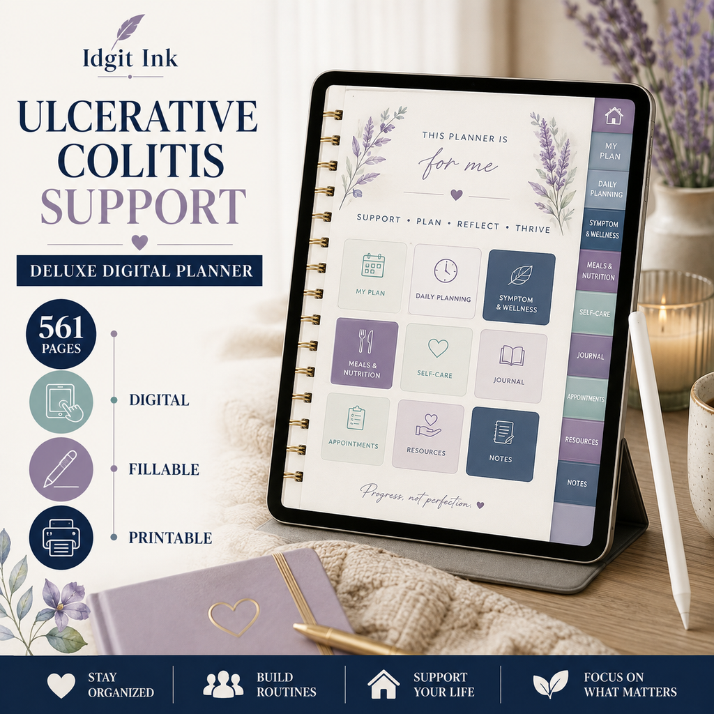 Ulcerative Colitis Support Deluxe Digital Planner — listing image 04