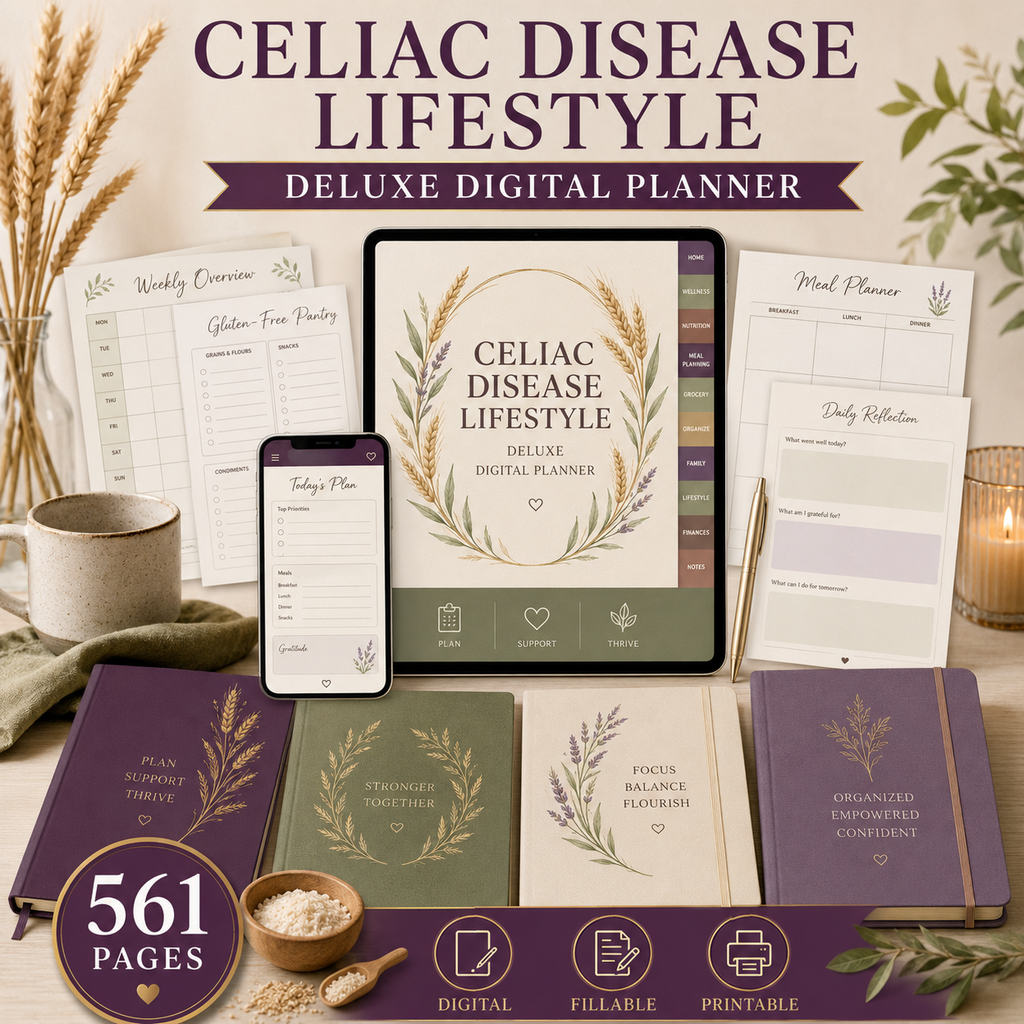 Celiac Disease Lifestyle Deluxe Digital Planner — listing image 06