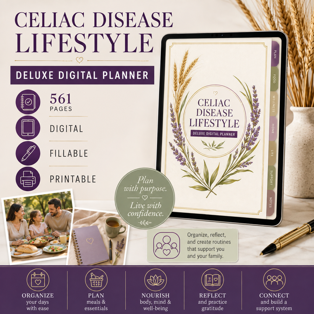 Celiac Disease Lifestyle Deluxe Digital Planner — listing image 07