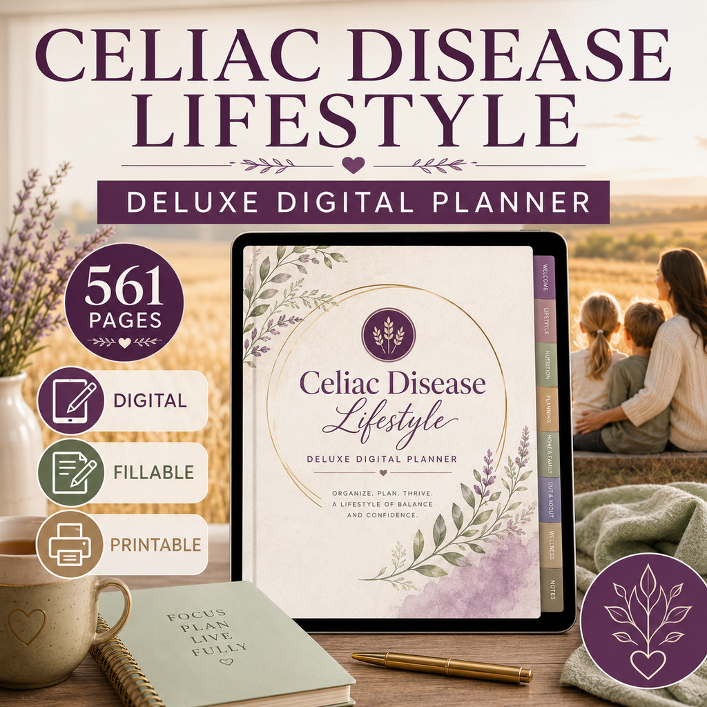 Celiac Disease Lifestyle Deluxe Digital Planner — listing image 10