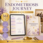 Endometriosis Journey Deluxe Digital Planner — listing image 01