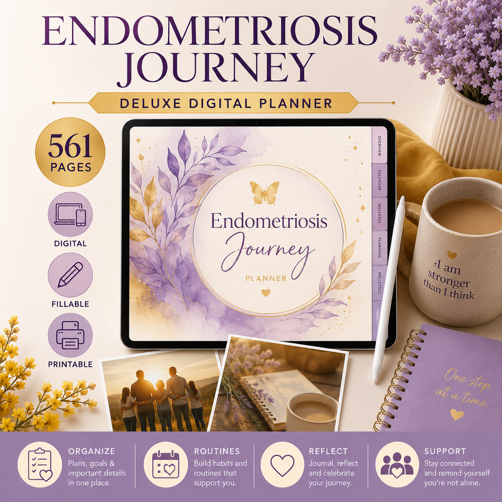 Endometriosis Journey Deluxe Digital Planner — listing image 07