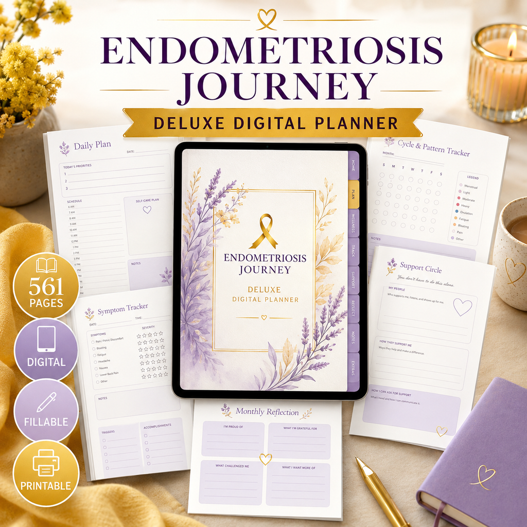 Endometriosis Journey Deluxe Digital Planner — listing image 08