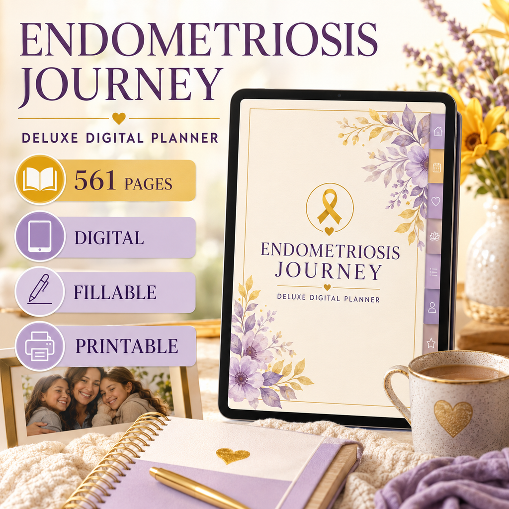 Endometriosis Journey Deluxe Digital Planner — listing image 10