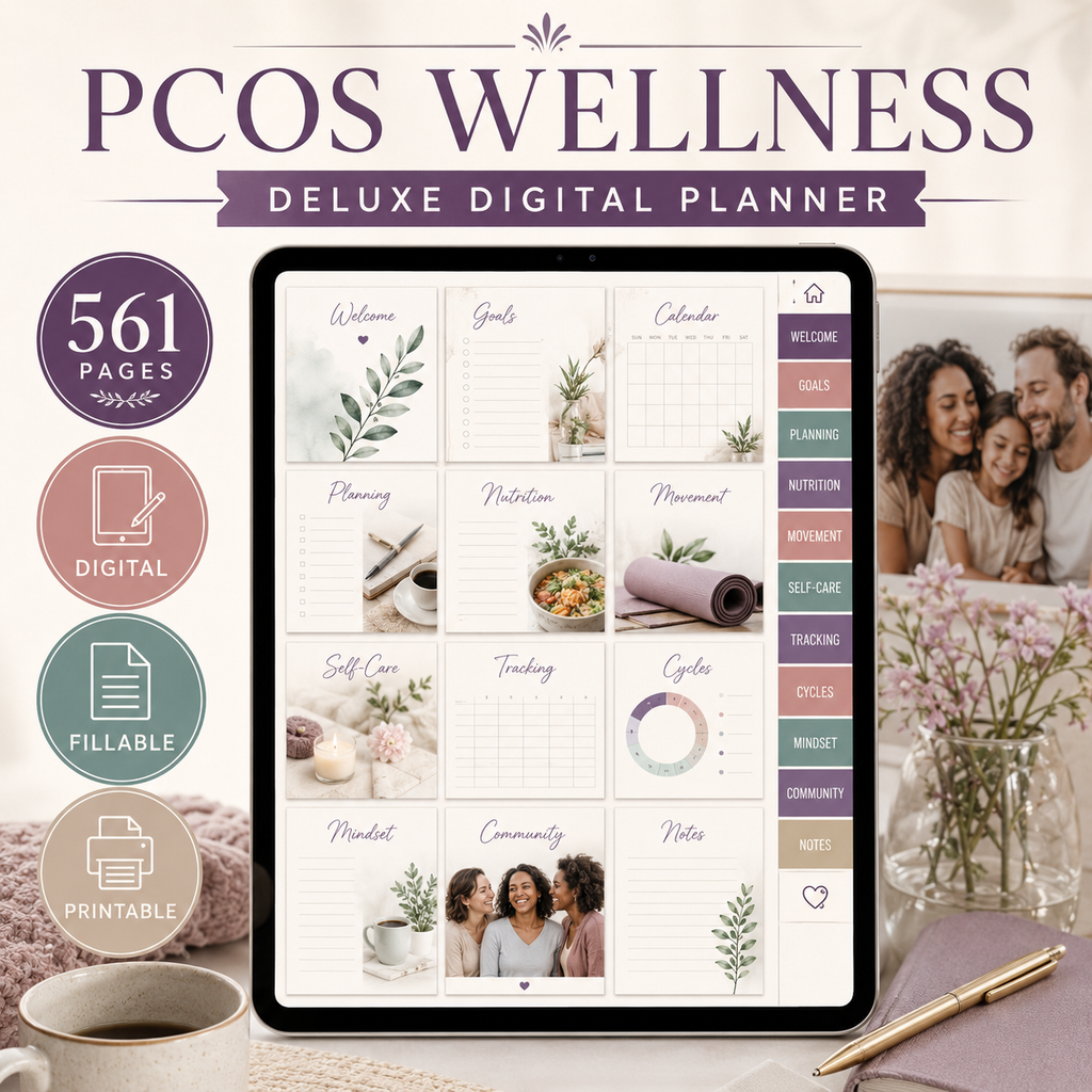 PCOS Wellness Deluxe Digital Planner — listing image 02
