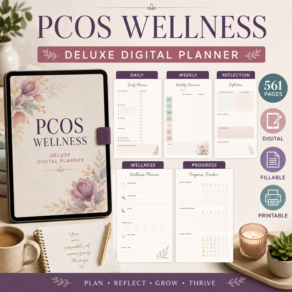 PCOS Wellness Deluxe Digital Planner — listing image 03