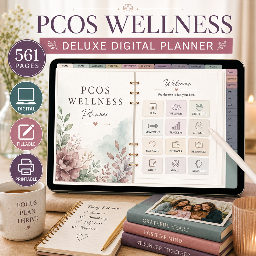PCOS Wellness Deluxe Digital Planner — listing image 04