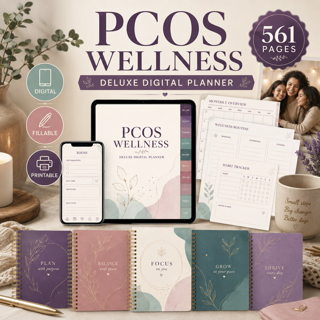PCOS Wellness Deluxe Digital Planner — listing image 06