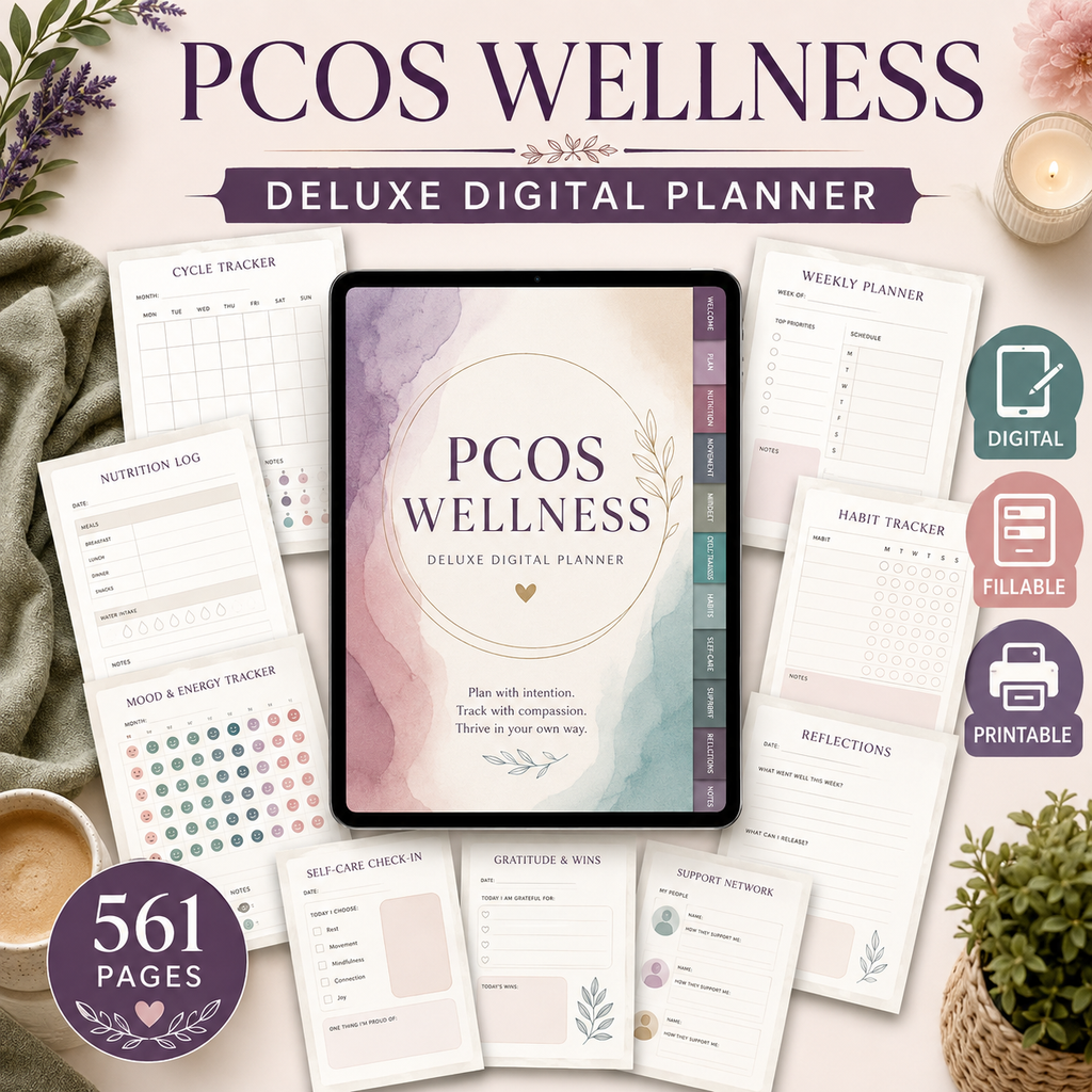 PCOS Wellness Deluxe Digital Planner — listing image 08