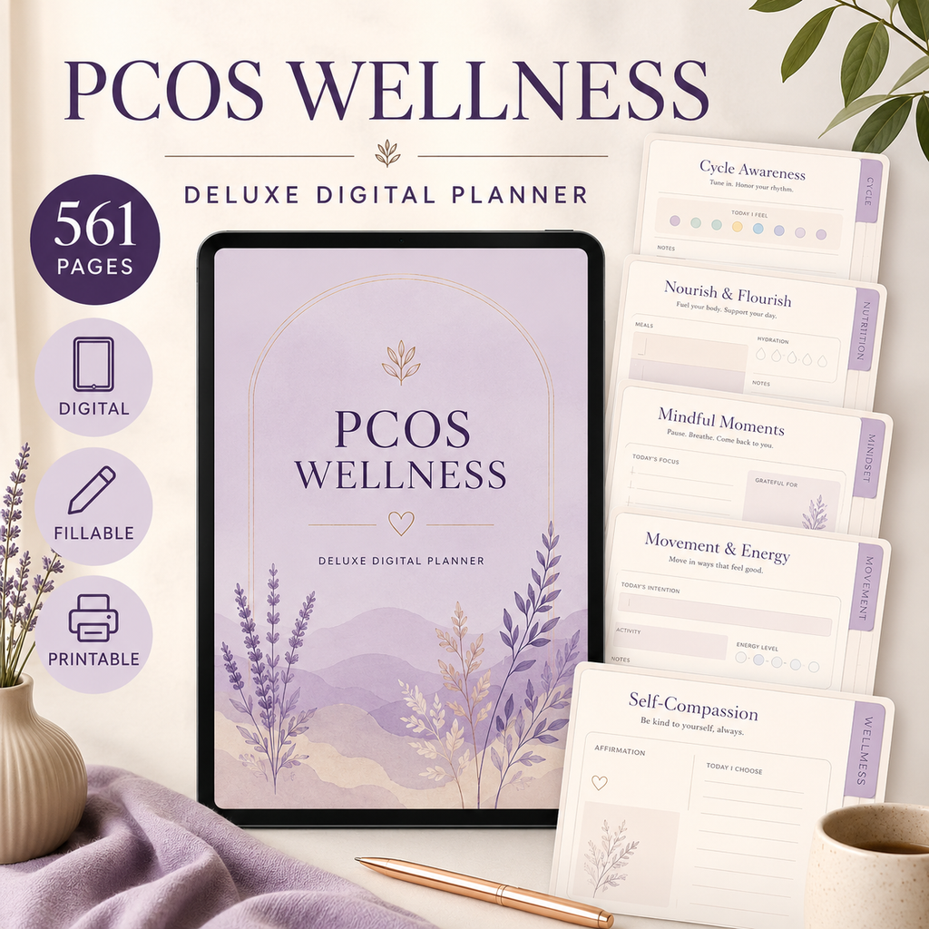 PCOS Wellness Deluxe Digital Planner — listing image 09