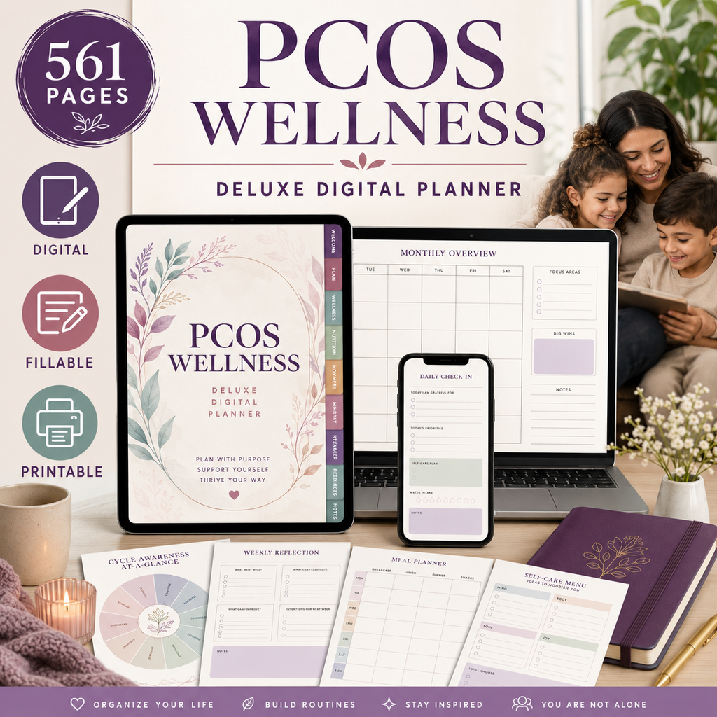 PCOS Wellness Deluxe Digital Planner — listing image 10