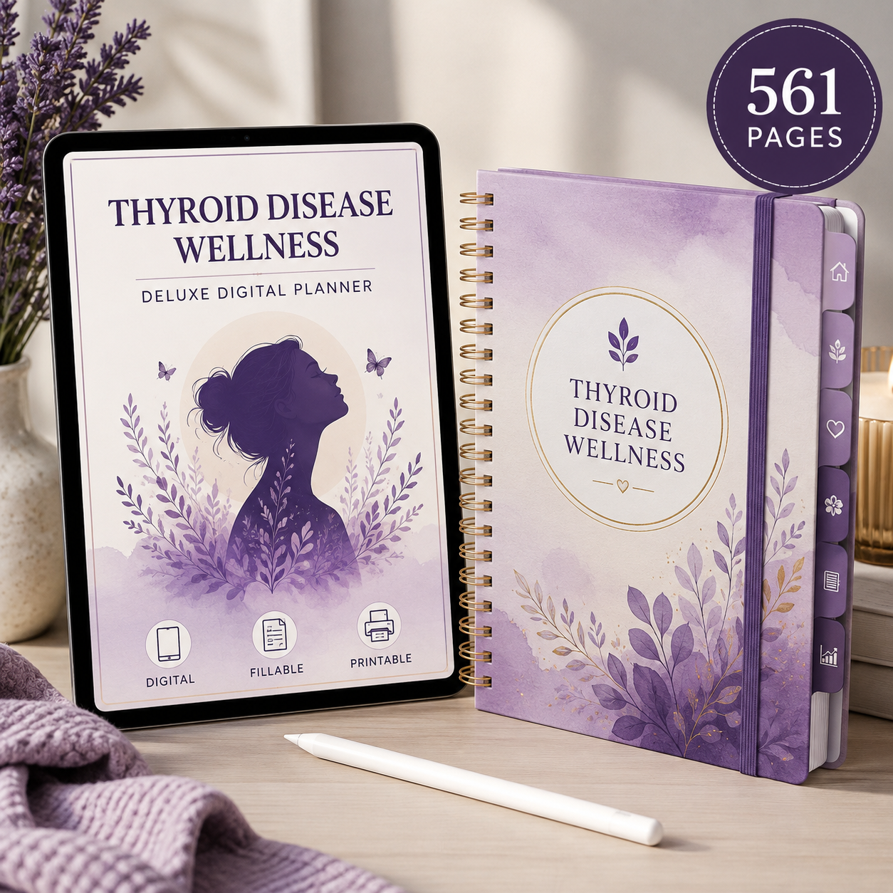 Thyroid Wellness Deluxe Digital Planner — listing image 01